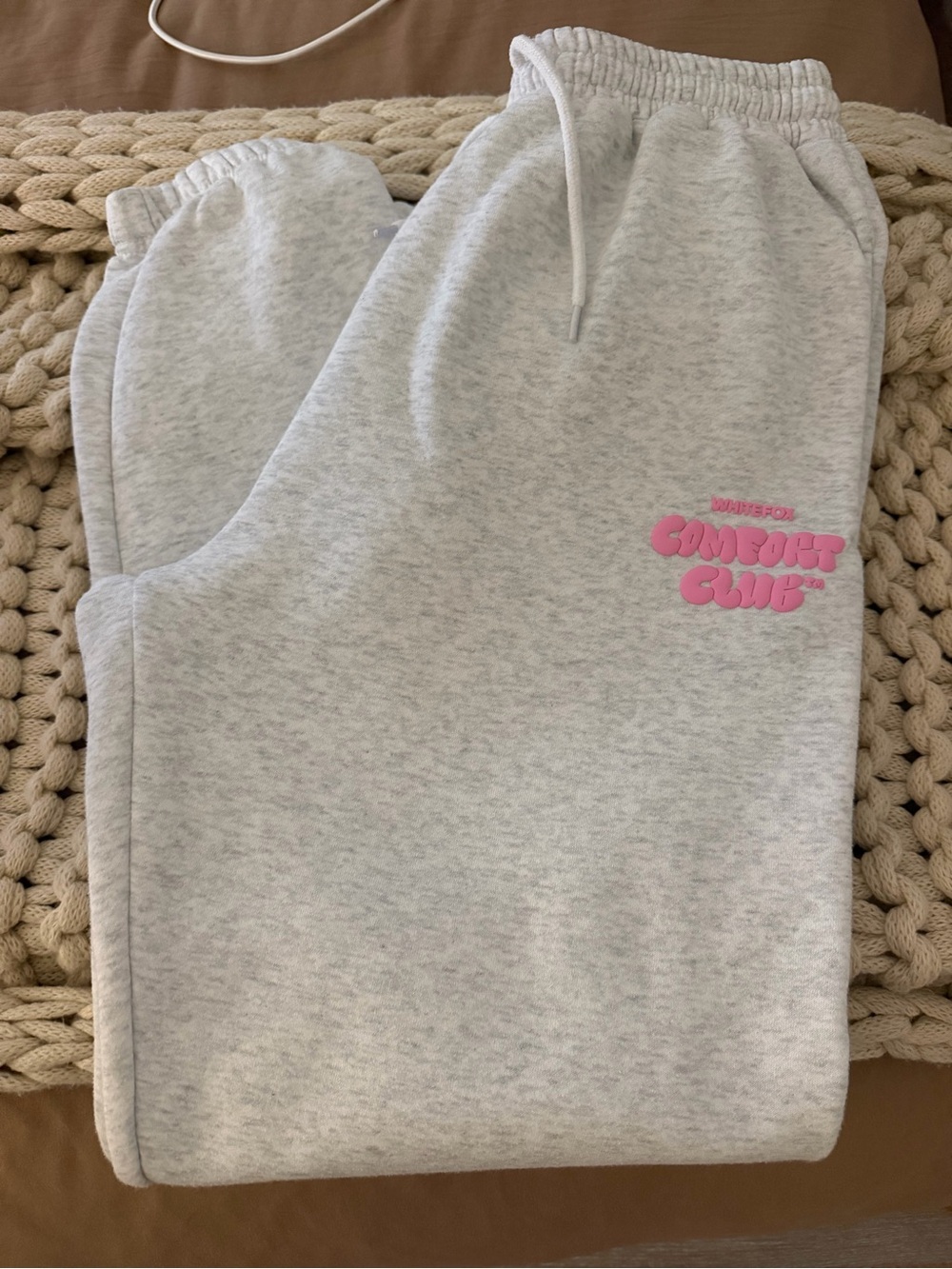 White Fox Sweatpants